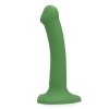 Non-Phallic Vibrating Dildo - Small - Forest Green